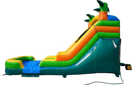 Miniatura 6 de Casa inflable de rebote comercial con soplador de aire para niños o adultos, semicomercial, uso en parque, tobogán alto con piscina poco profunda,