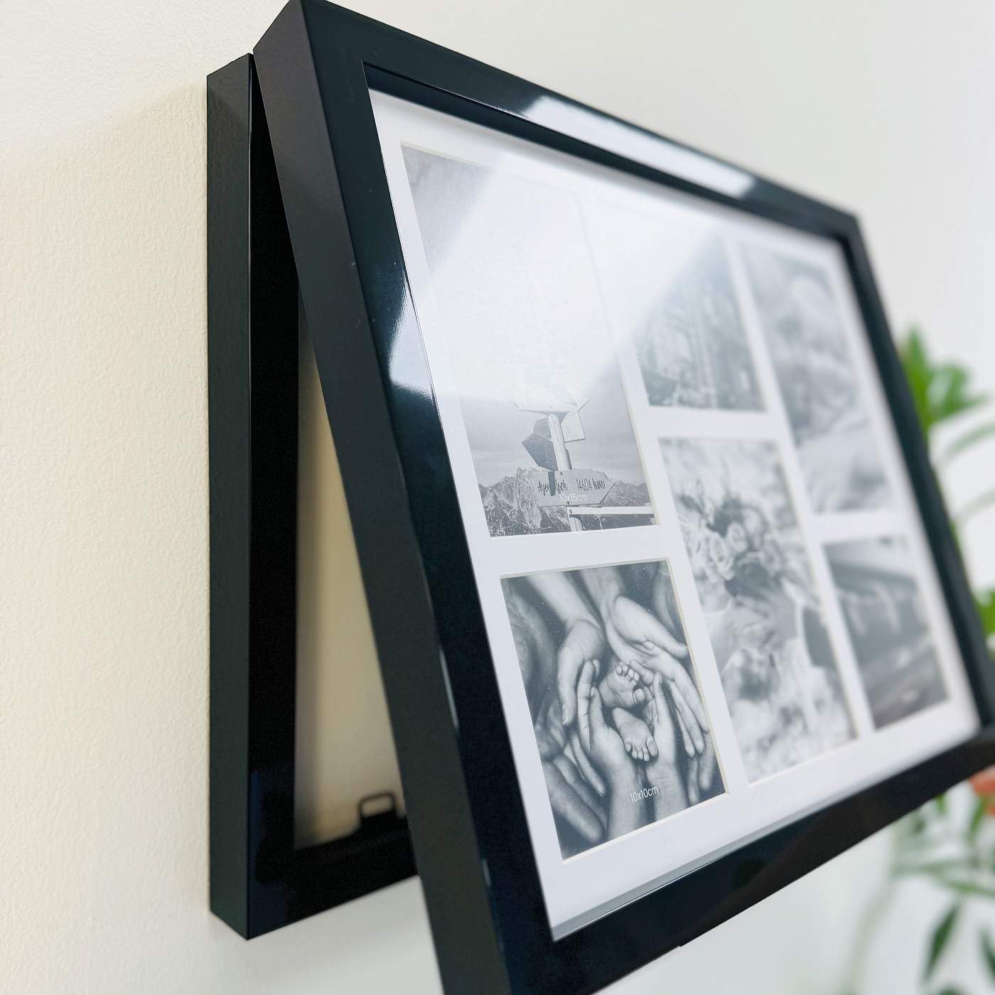 DAMDAM GO Coperchio contatore per elettrico nordico in plastica, copertura contatore coperchio decorativo per quadro elettrico con foto (nero)