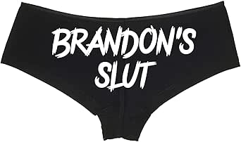 Knaughty Knickers Boyshort Panties - Adult Humor Design, 95% Cotton 5% Spandex, Submissive Style Lingerie