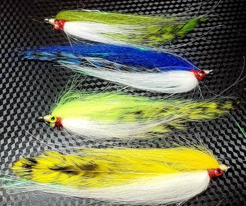 Salt Water Clouser Selection, High Profile Clouser Minnow, Half and Half Streamer Fly
