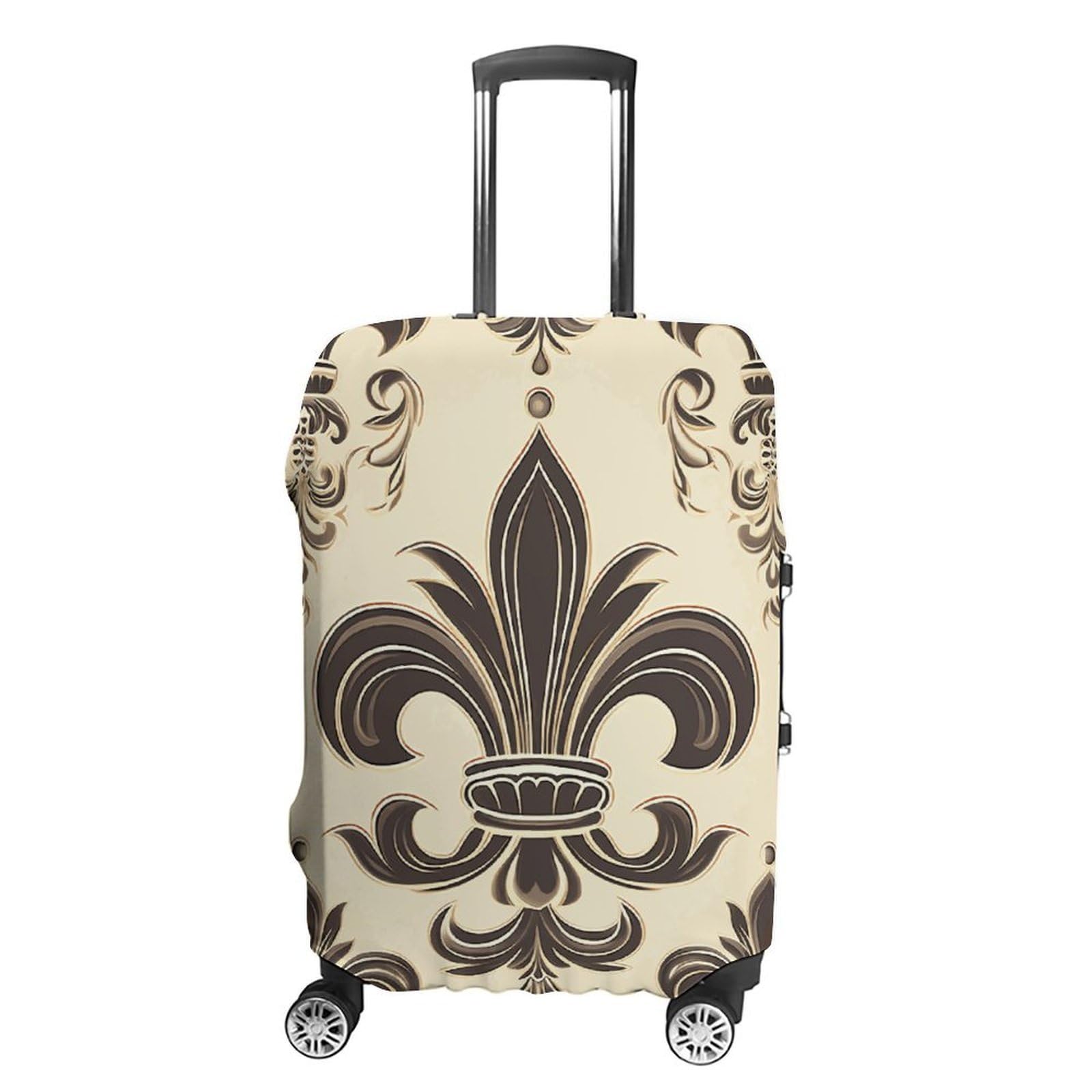 Housse de bagage voyage fleur de lys pour protéger votre valise à l'aéroport - 8