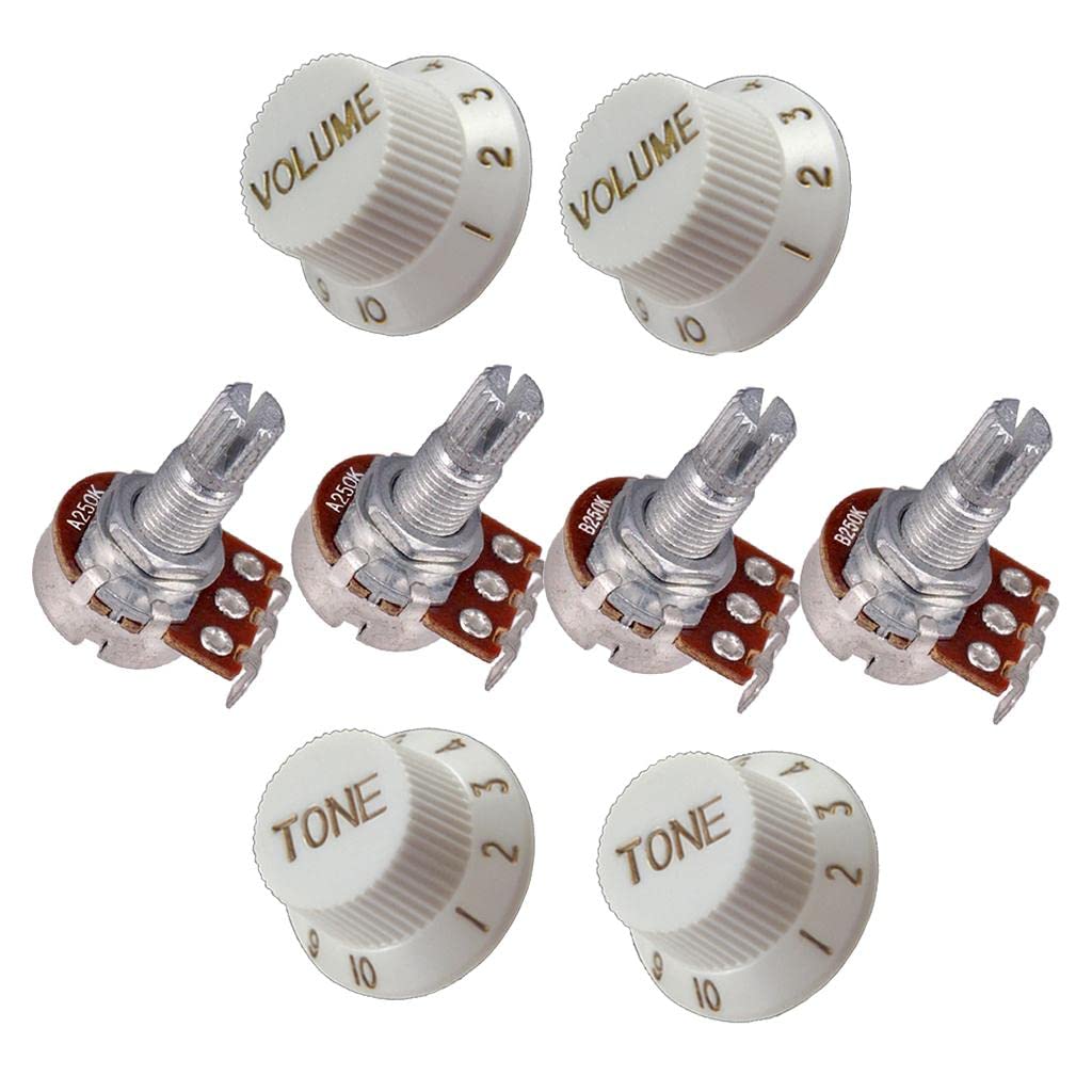 CALANDIS® Electric Guitar Potentiometer 250K 18Mm Volume Tone Control Knob Accessories-image-39