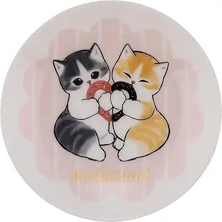 「 mofusand モフサンド すいーつ 」スイーツにゃん 小皿 豆皿 しょうゆ皿 直径9cm ドーナツ 食器 モフサンド 雑貨 グッズ 猫 女性 ギフト 誕生日 日本製 ピンク MFS12-333