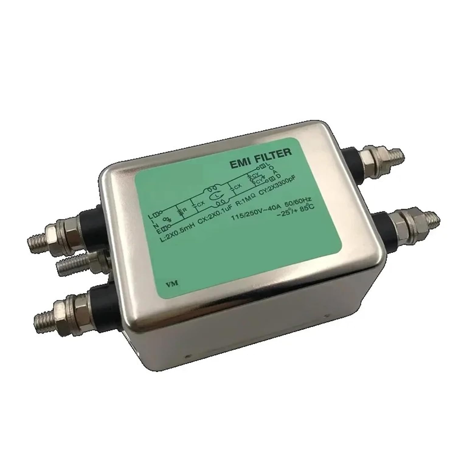 AC Filter 220V Anti-Interference Sound Socket Linear Power Purification 12V car Mounted(250V 60A JRS1060-2)