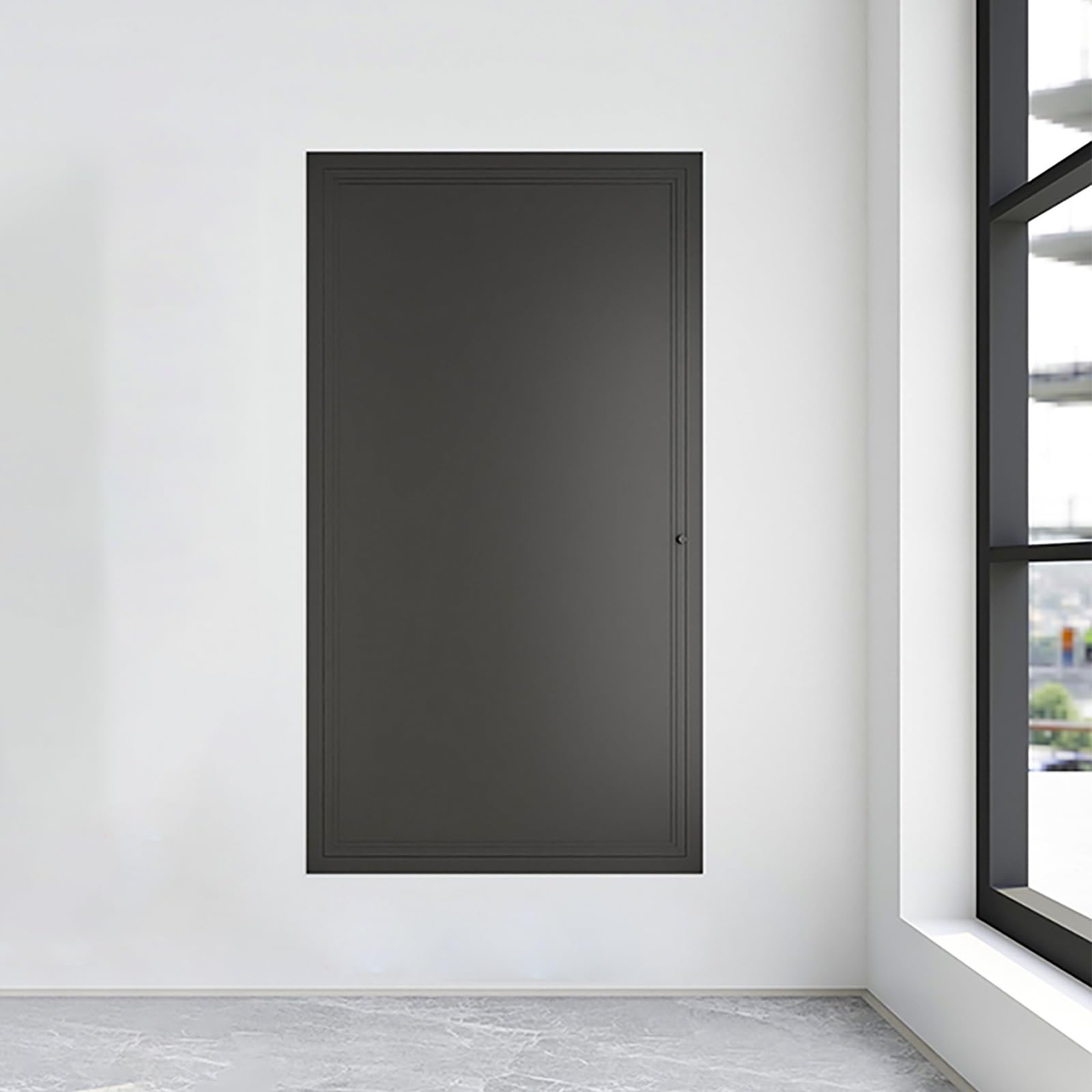 Fcoin Gray Customizable Aluminium Flush Mount Access Panel - Fire Rated Drywall Access Door(,50X50cm)