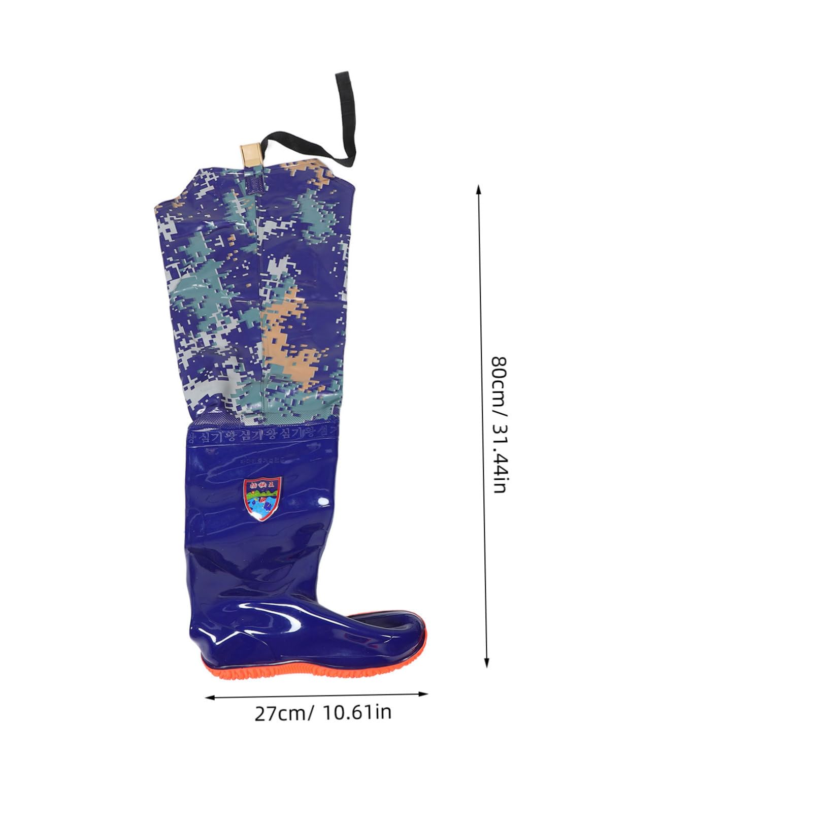 FOYTOKI Waterproof Wading Boots for Men High Hip Boots Stability Non-Slip Rice Planting Shoes for Outdoor Use