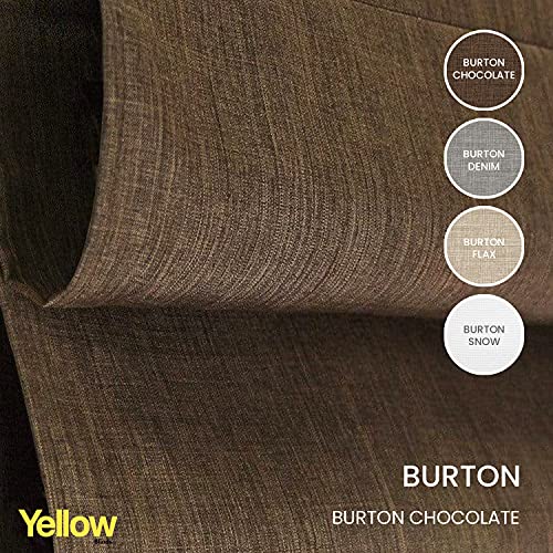 Room Darkening Roman Shades For Windows, Cordless Linen Fabric Window Blind Treatment, Uv Blocking, Energy Efficient And Privacy Protection, 29 X 64, Burton Brown By Yellow Blinds #TOP4