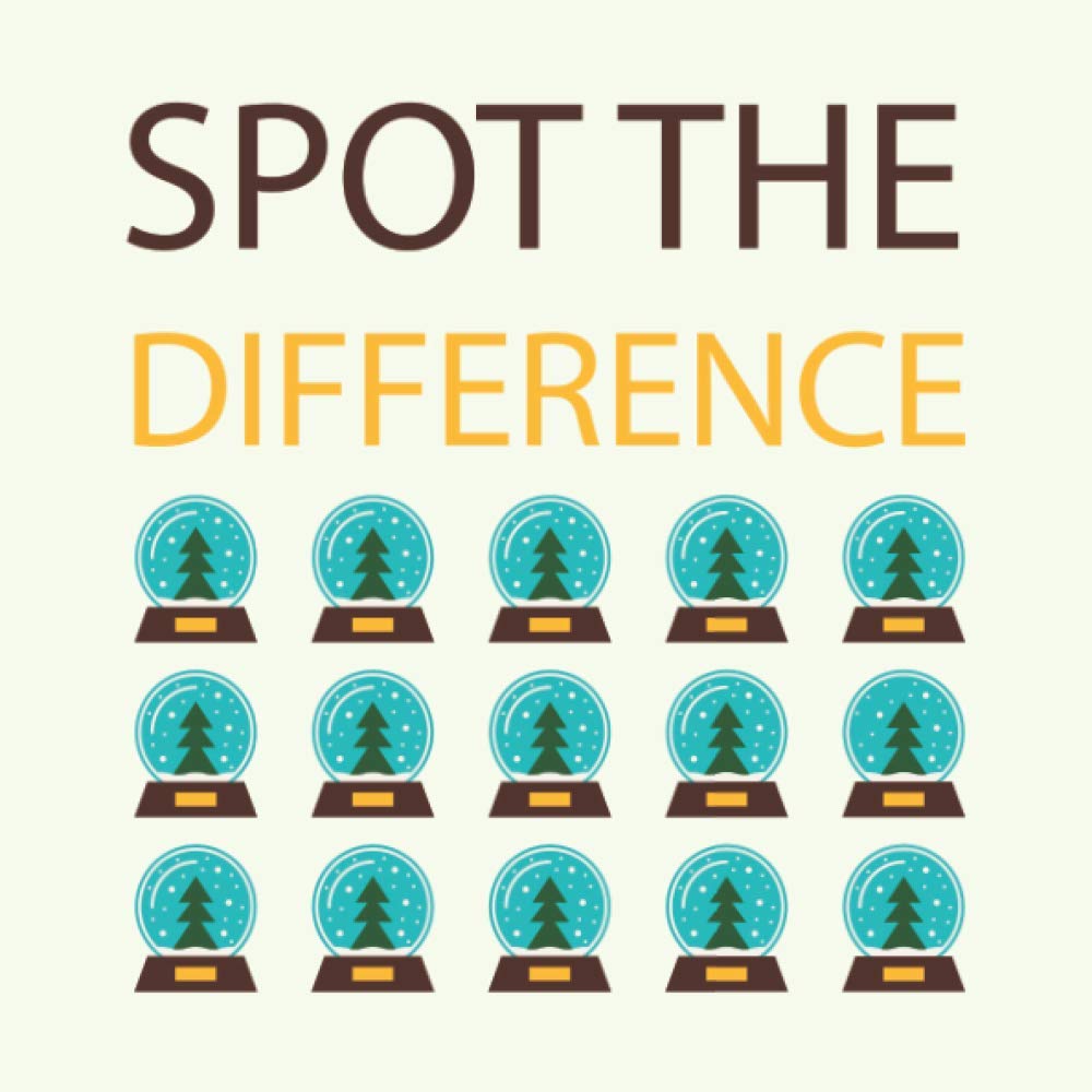 Spot The Difference: Christmas spot the difference funny activity book for kids