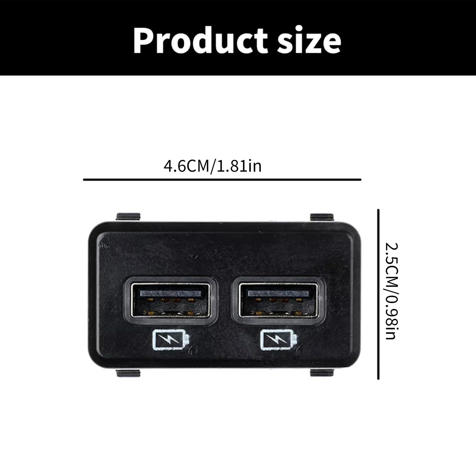 Einfach zu installierender USB Port Adapter mit Überstromschutz