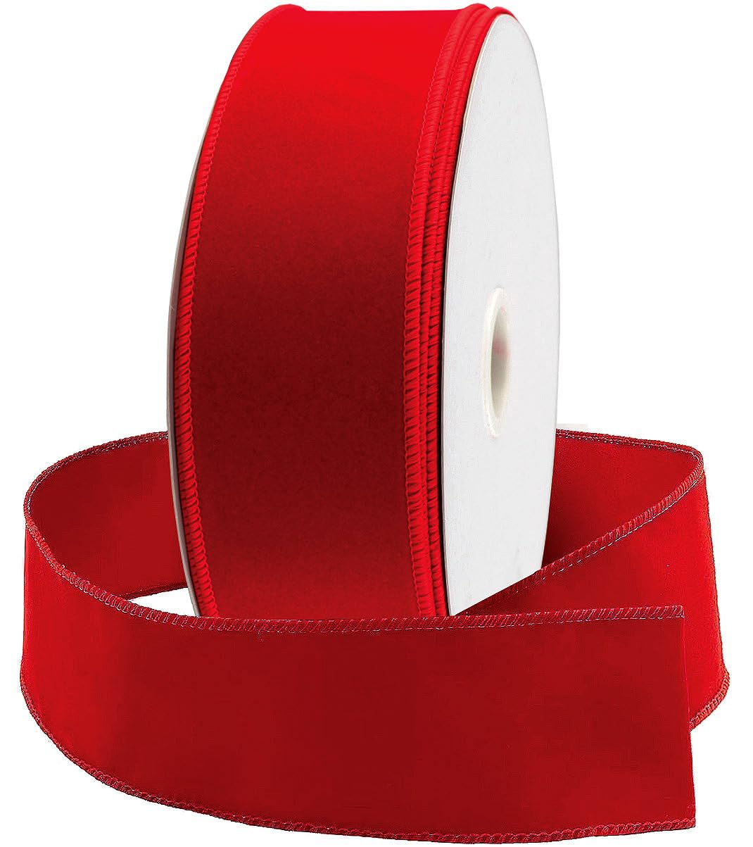 Amazon.com: Red Wire Ribbon Velvet 2.5 (2 1/2) Inch Wide 50 Yd