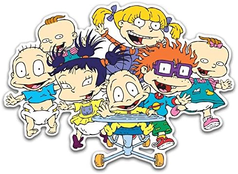 Silver Buffalo NI12391A Nickelodeon Rugrats Baby Group Die Cut Wall Art, 12" x 9"