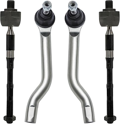 Miniatura 52 de Detroit Axle - 4 barras de acoplamiento delanteras para Hyundai Elantra Forte Koup Forte5, 4 extremos de barra de acoplamiento interiores y