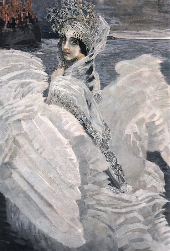 Art mural la princesse cygne Vrubel pour créer une ambiance poétique dans votre chambre à coucher