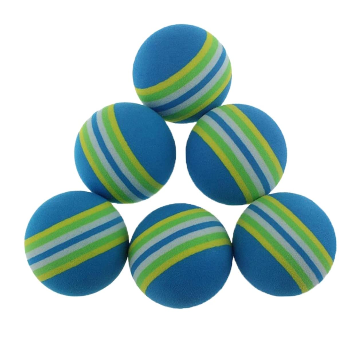 BCOATH Ball Set of 8 42mm Eva Balls Soft Practice Balls for Indoor Golf Training Safe for Home and Office