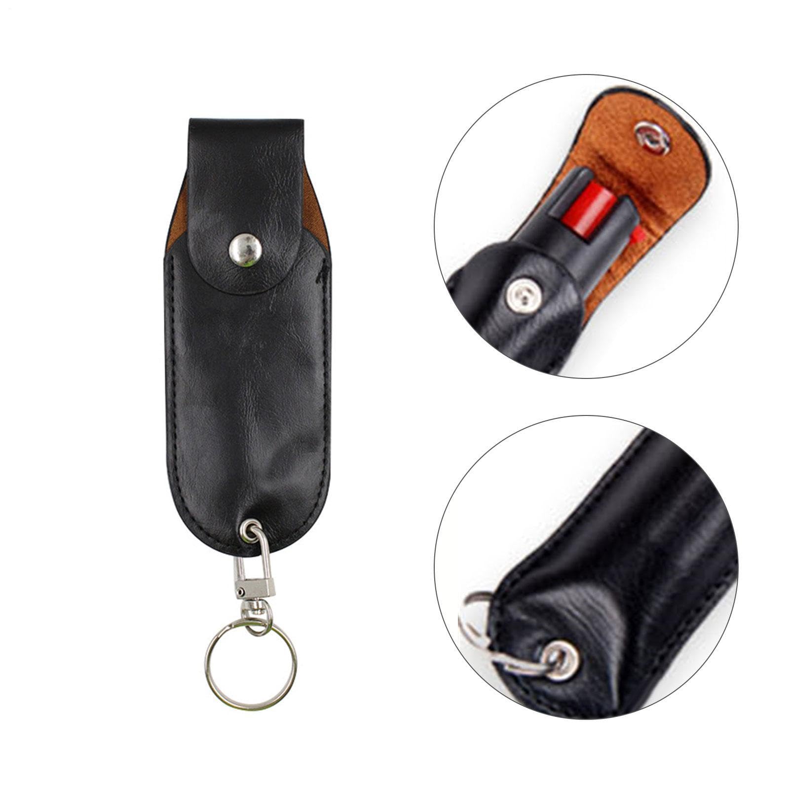 Custodia portatile per bottiglie spray, in pelle PU, resistente e resistente per spray al pepe, tappo per proteggere il vostro | Multipurpose Outdoor Indoor Utility Effortless I