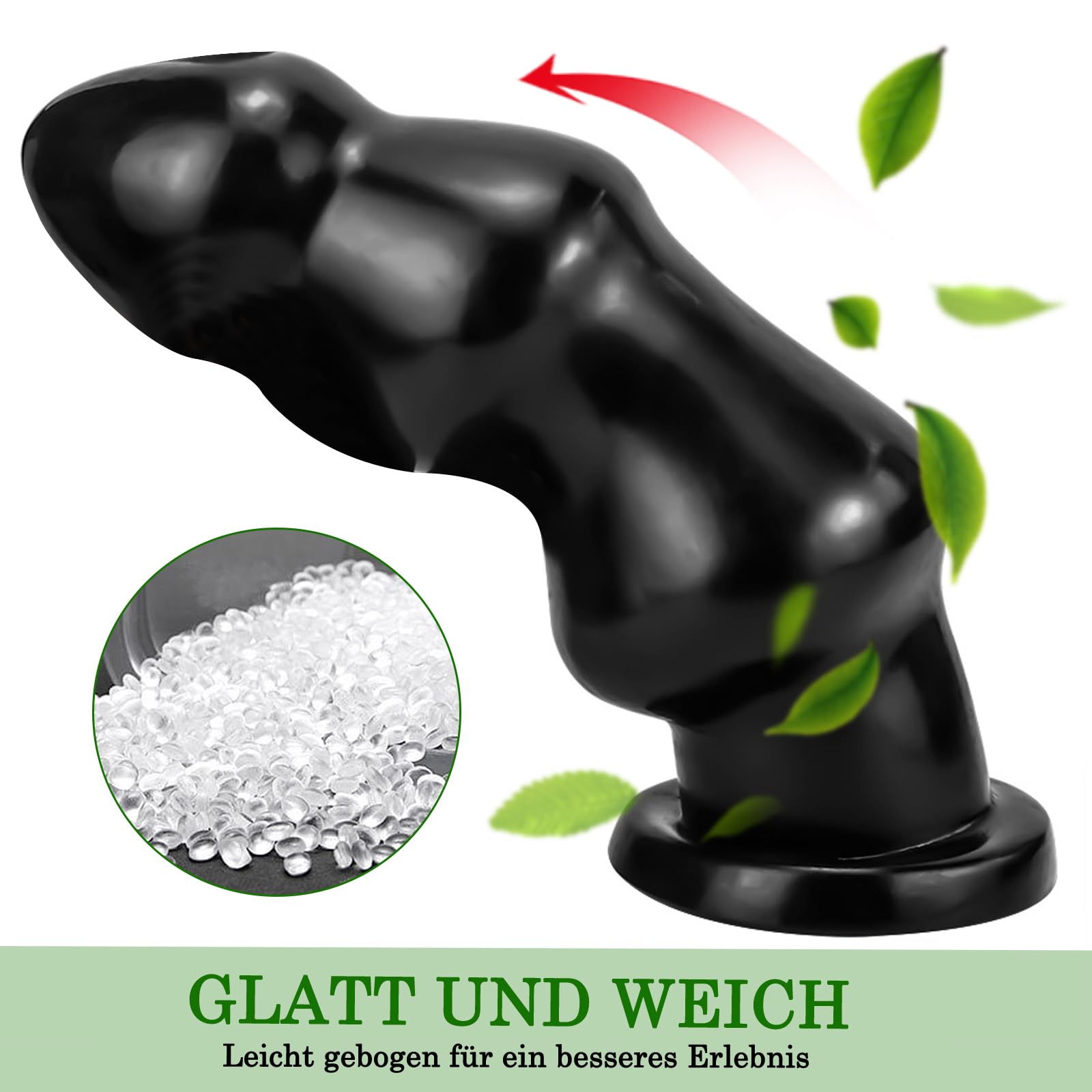 BDSMAGE Plug Anal con 3 bolas anales, Anal Juguetes Eróticos para Pareja Sexuales, Plugs Anaux Butt Plug pour Femmes Hommes, Juguetes Eróticos Sexuales (Negro)