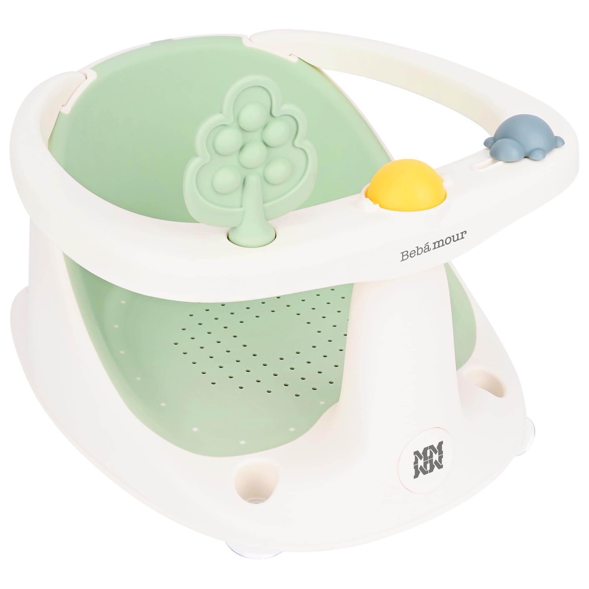 Bebamour Asiento de Baño para Bebé 6 Meses+ Niño Bañera Antideslizante,Green