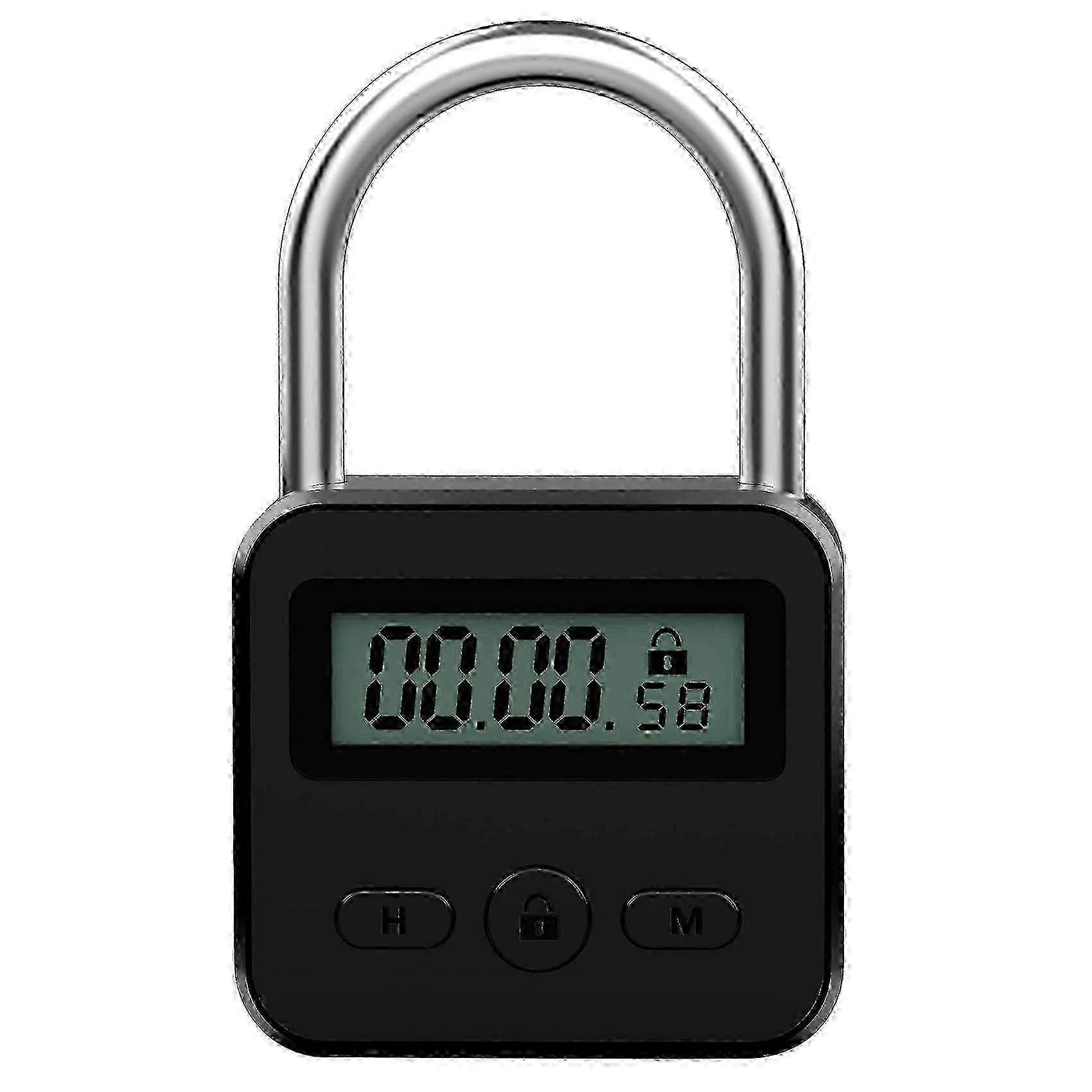 Joyhappst Image Color Metal Timer Lock Lcd Time 99 Hours Max Timing Usb Timer Padlock-Good