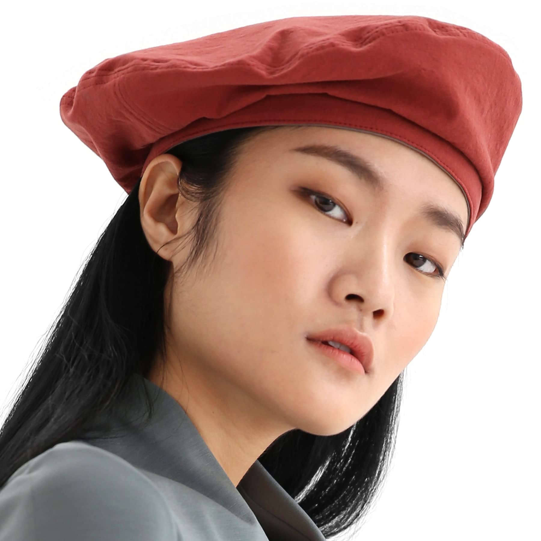 UNDERCONTROLBio Washed Cotton Classic Castro Octagonal Pattern Stylish Painter Beret Hat Unisex Hunting Cap Korea