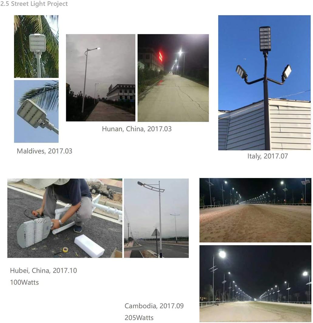 50w Daylight LED Street Light 140lm/w AC100-277V 6000K IP65 Waterproof 50W Parking Area Light. (50)