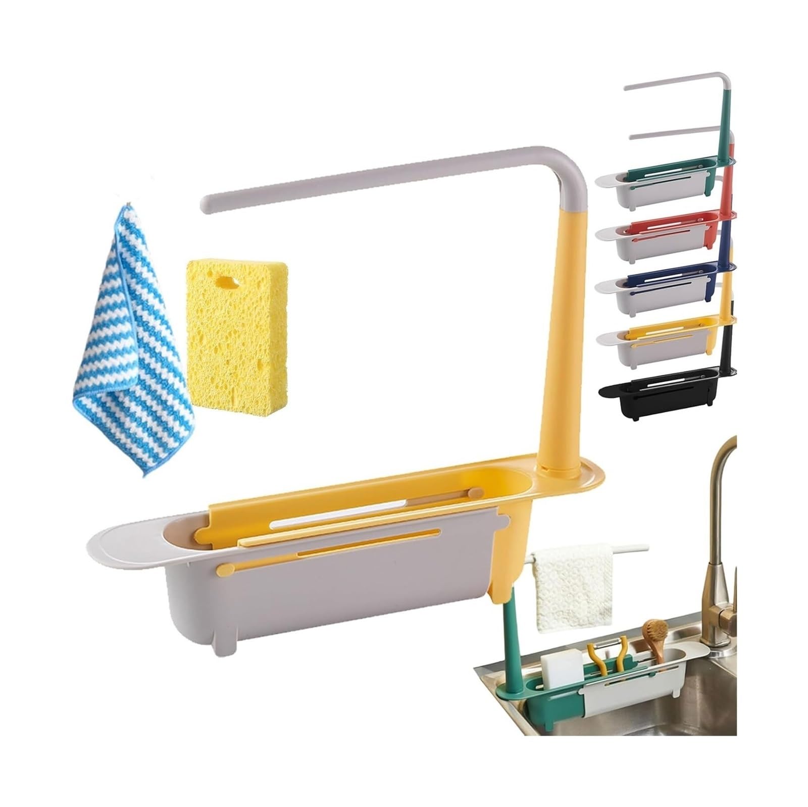 TVANTRUXIS PP Telescopic Sink Storage Rack