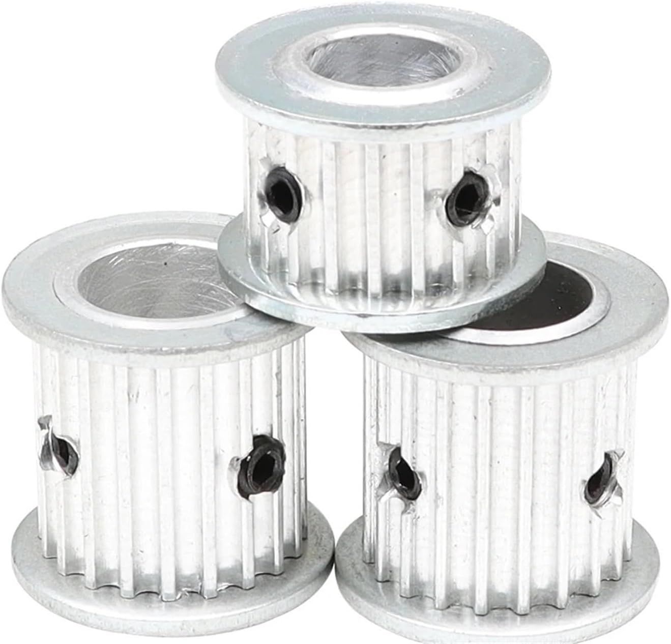 Pulley Wheel 3M20T Circle-arc Tooth Bore Size 4/5/6/6.35/8/10/12 mm Aluminum Belt Pulley for 3M Belt Width 10/15 mm(6.35mm,1PC_for Belt WIDTH-10MM)