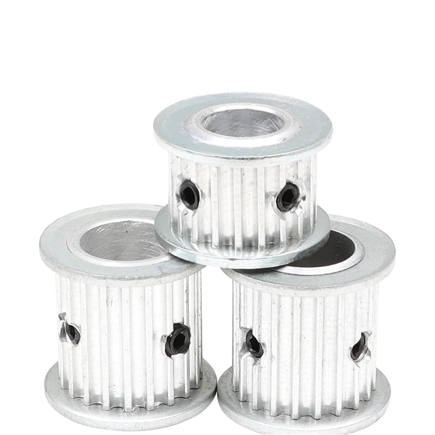 Pulley Wheel 3M20T Circle-arc Tooth Bore Size 4/5/6/6.35/8/10/12 mm Aluminum Belt Pulley for 3M Belt Width 10/15 mm(4mm,for Belt Width-10mm)