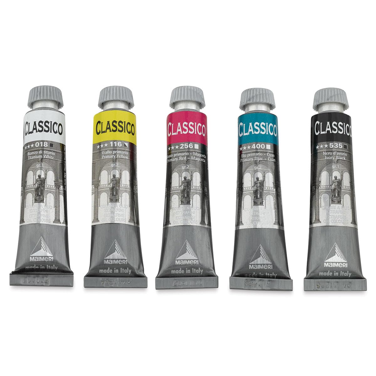 Maimeri Classico Color Óleo Primary Caja 5x20 ml, Colores Primarios