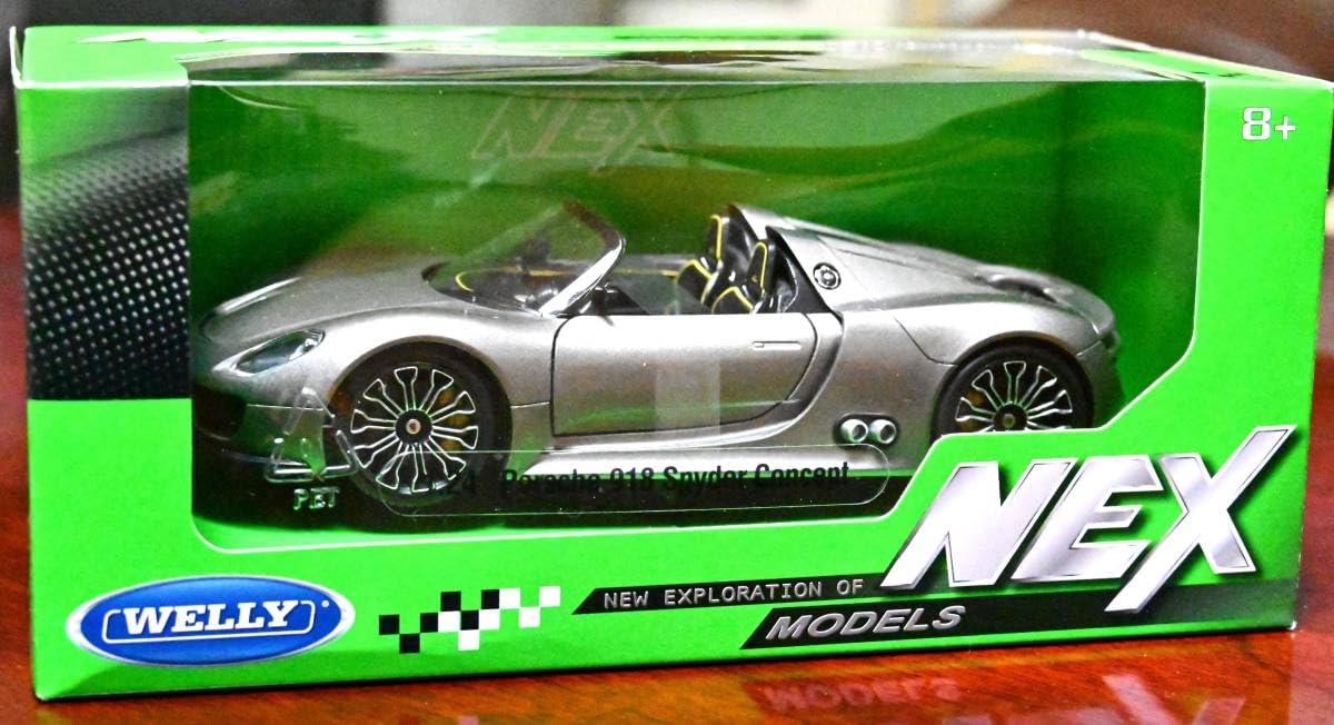 Amazon.co.jp: 918 spyder 1/24 Welly silver ポルシェ918スパイダー 
