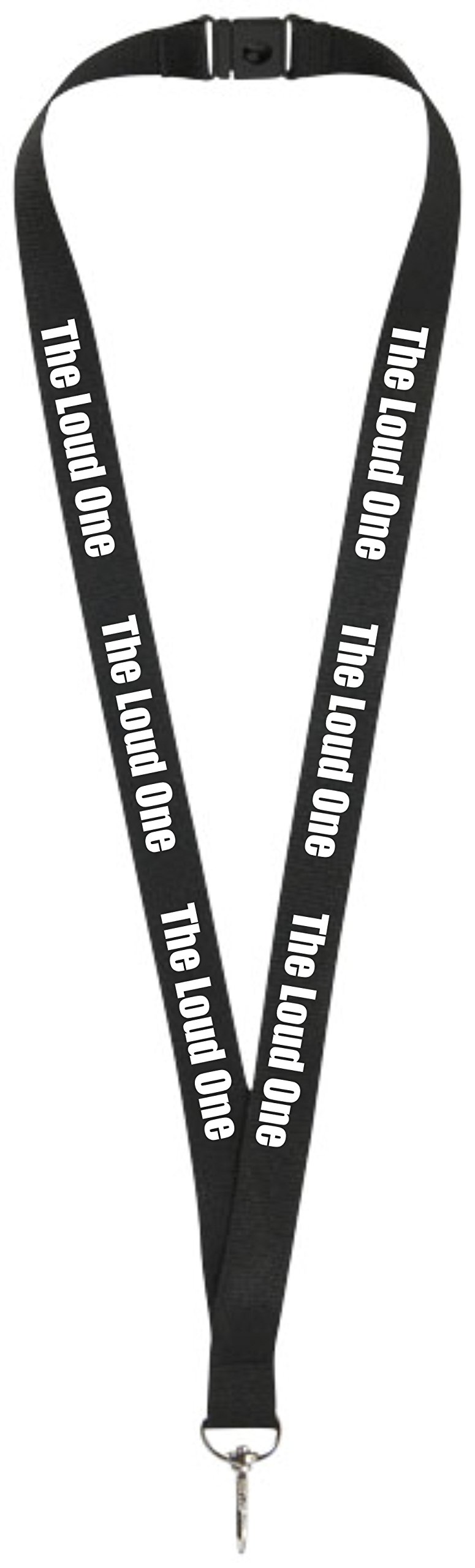 Printedproducts Black The Loud One Funny Lanyard For Holding A Name Badge, Id Card Or Keys.