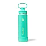 ThermoFlask 24 oz Double Wall Vacuum Insulated Stainless Steel Water Bottle with Spout Lid, Screamin' Green