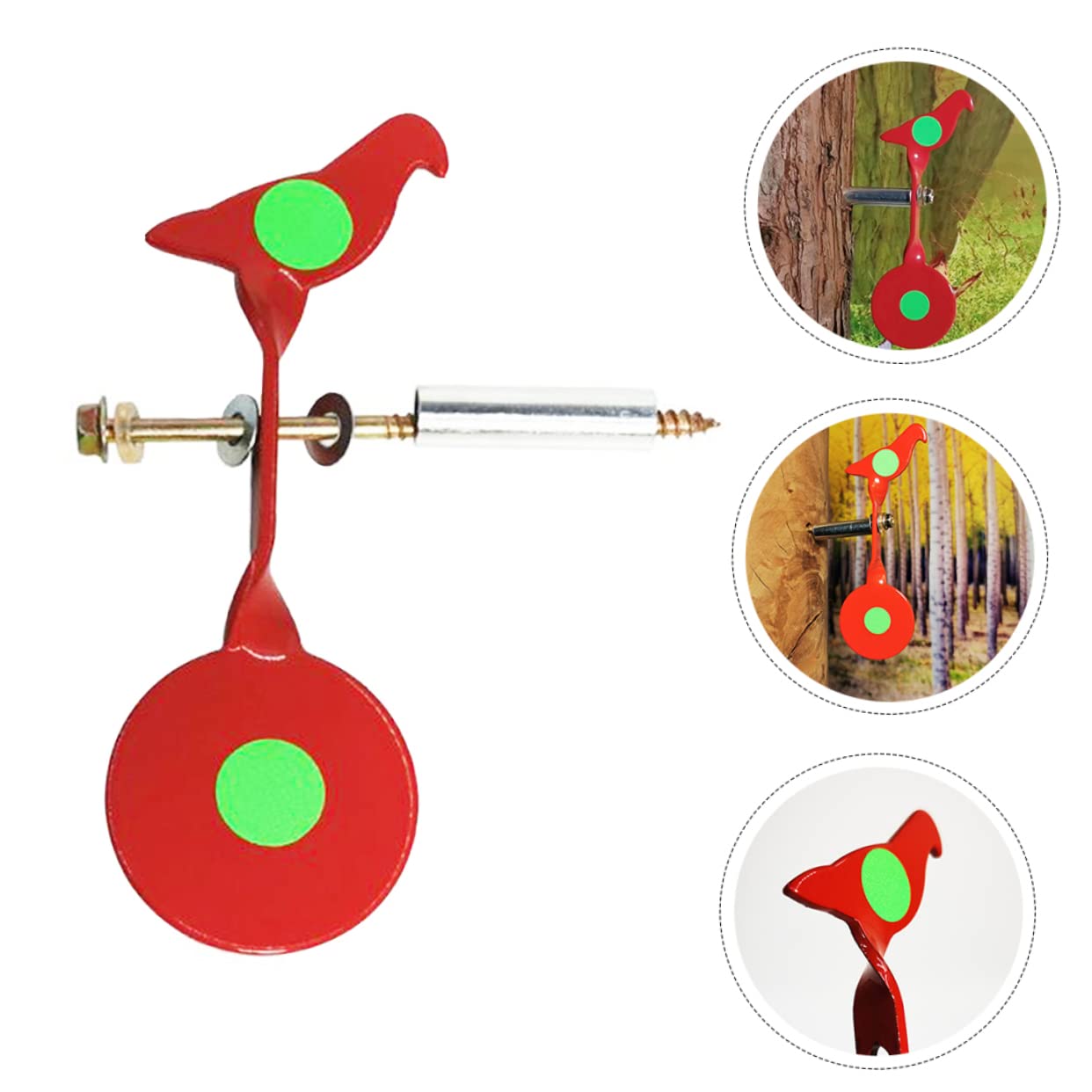 KESYOO Hanging Targets for Range Archery Outdoor Tree Hanging Target Red Bird Practice
