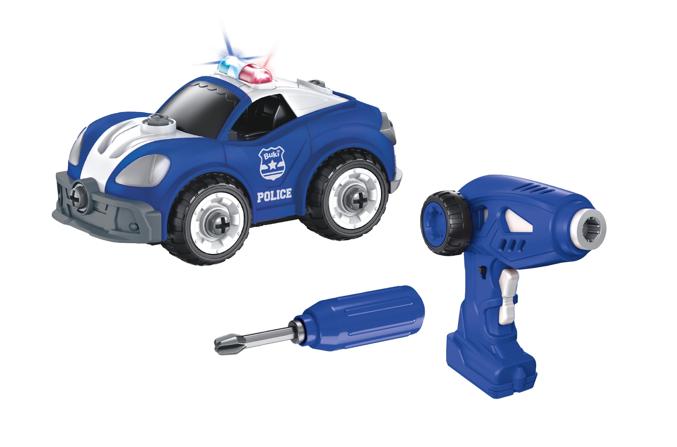 BUKI 9023 - Coche de policía RC : Amazon.es: Juguetes y juegos
