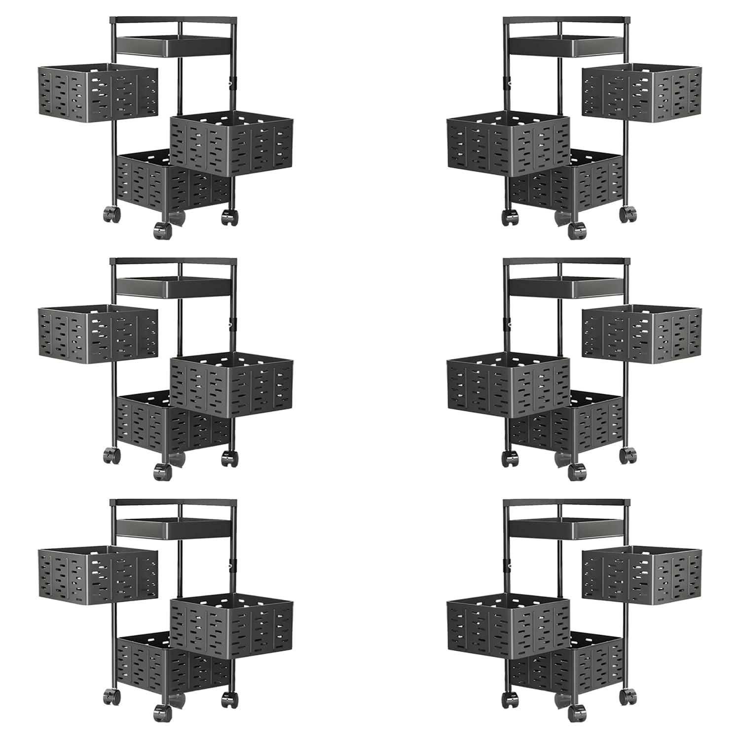 See full amazon price history chart for Kuber Industries 4-Layer Kitchen Trolley | 360� Rotating Storage Rack | Square Storage Rack with Wheels | Fruit and Vegetable Storage for Kitchen | Pack of 6 | (Black) Kuber Industries 4-Layer Kitchen Trolley | 360� Rotating Storage Rack | Square Storage Rack with Wheels | Fruit and Vegetable Storage for Kitchen | Pack of 6 | (Black) (B0CN2BQXSJ) Amazon Price History, Amazon Price Tracker