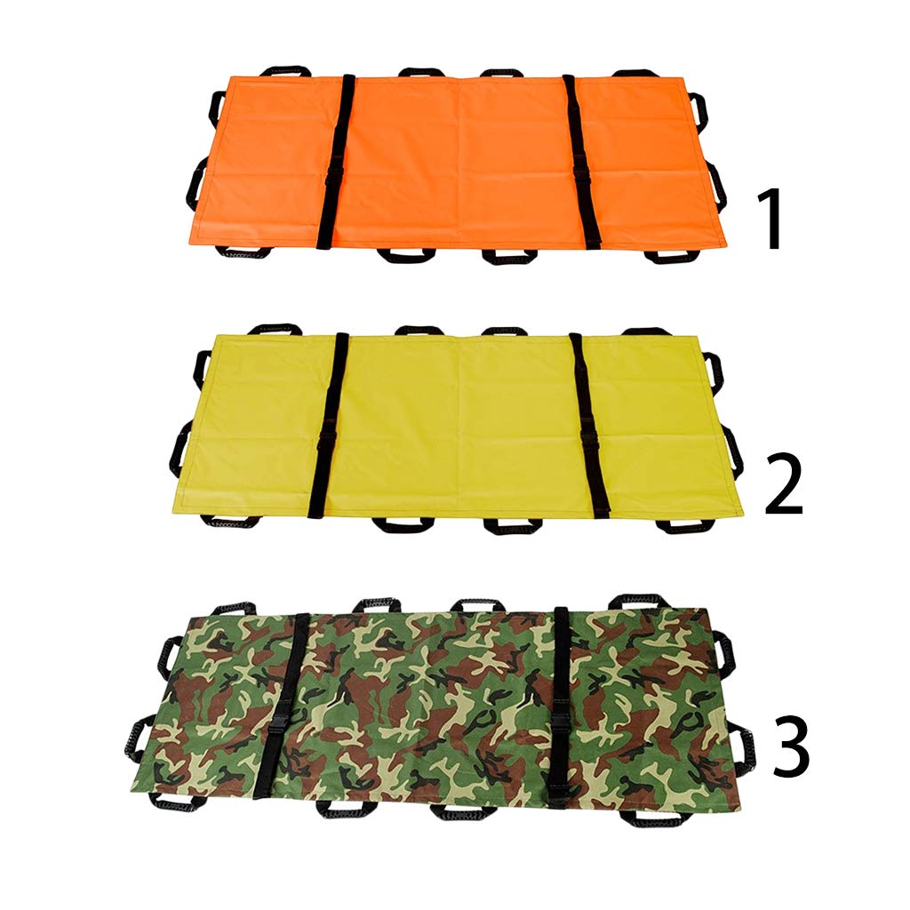 Rettungstrage Krankentrage Tragetuch mit Schnallen für Bergrettung und Ferntransport - Orange, 195 x 70 cm