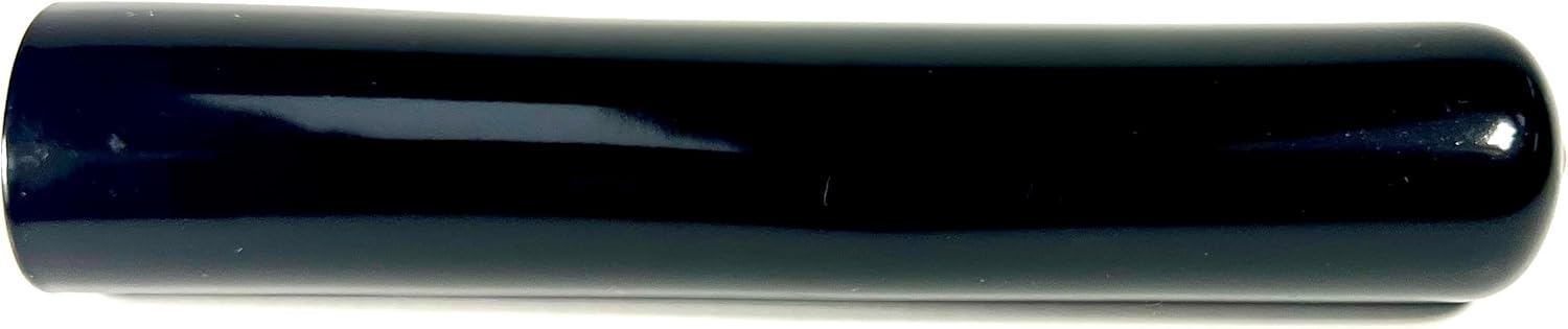 2 Inch Round Black Vinyl End Caps - 6-Pack Pipe Furniture Leg Protectors