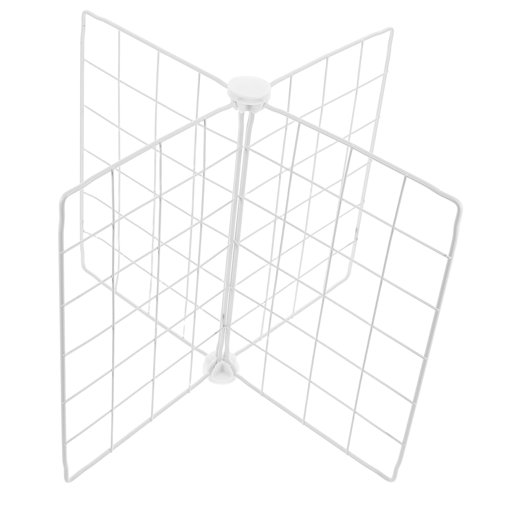 Panier de rangement réglable en métal blanc pour réfrigérateur UKCOCO