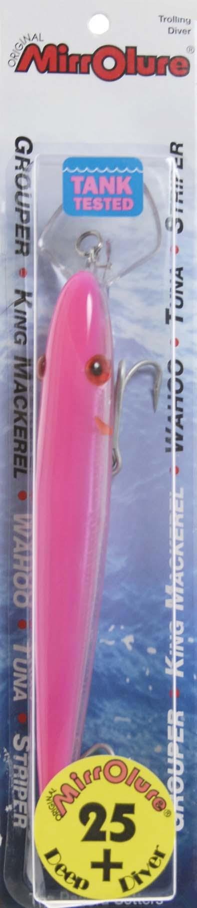Mirrolure L&S Bait Company Big Game Trolling Lures - 2 1/8oz. - 7" - Hot Pink/Silver Scales