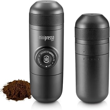 WACACO Minipresso GR & Tank+ Large Water Tank Bundle - Portable Espresso Maker with Extended Capacity for Lungo Brewing