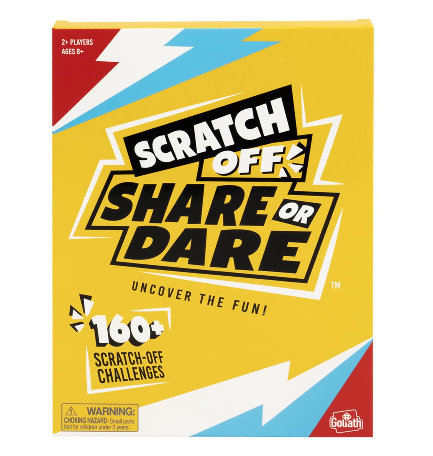 Goliath Scratch Off Share or Dare Game | Uncover The Fun | Complete Silly Challenges and Share Funny Stories | 160+ Challenges | 2+ Players, Ages 8+