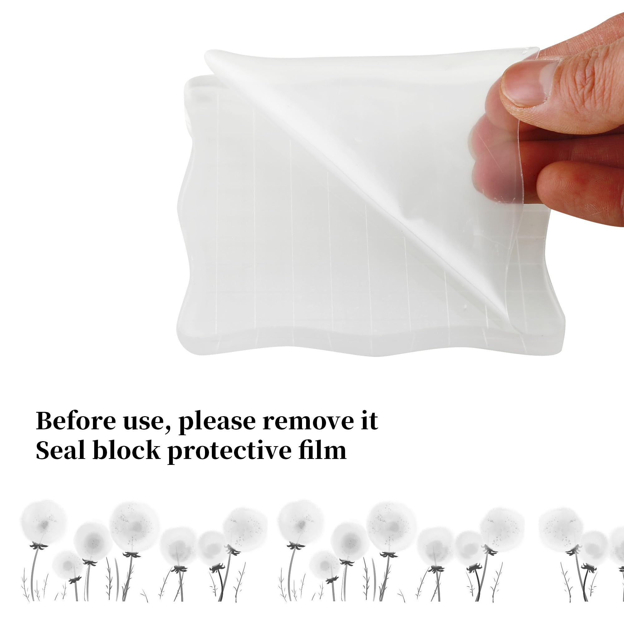 LIAVOP 10 Stück Transparente Silikonstempel Set - Mit Acrylplatte Für DIY Karten Und Scrapbooking