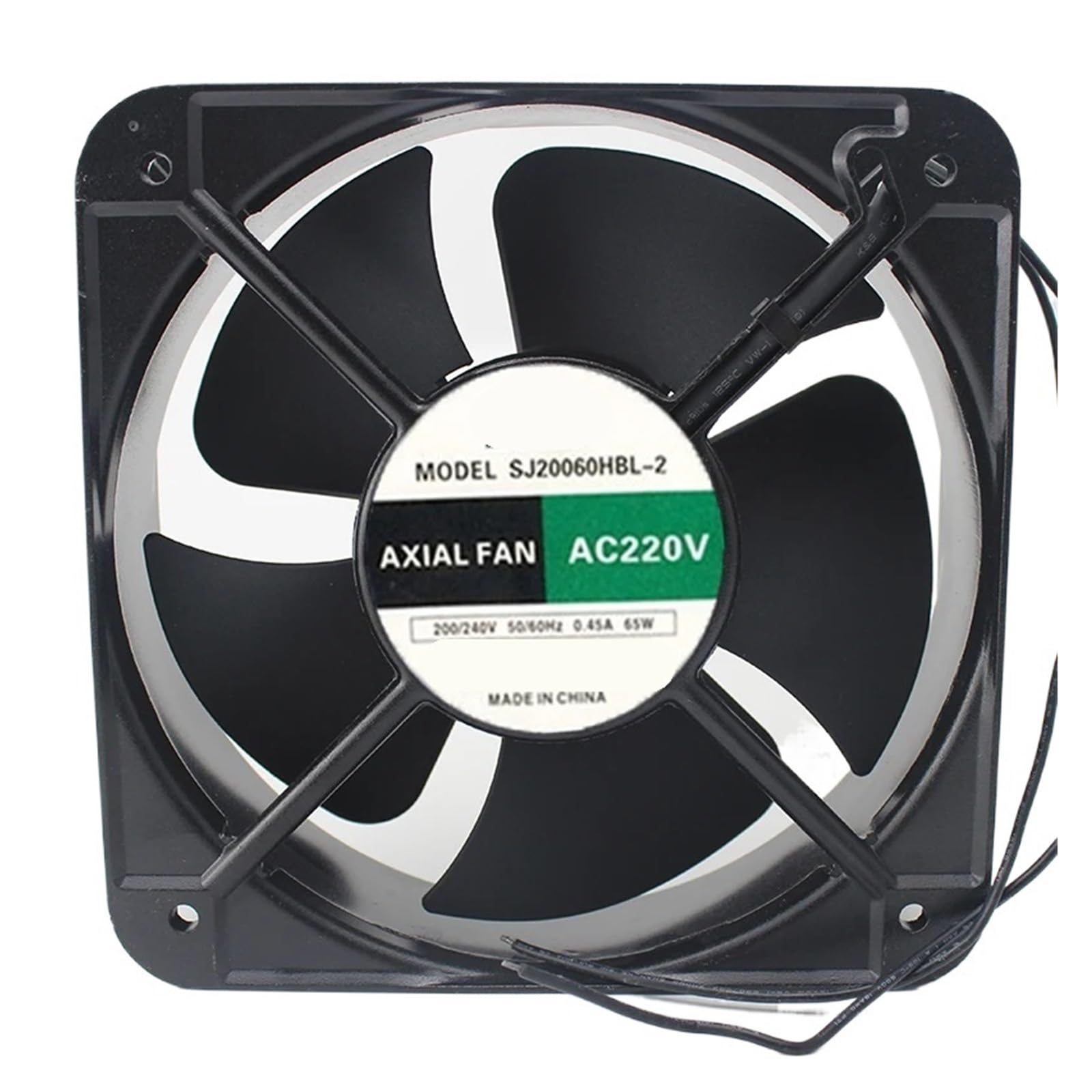 SJJBVPYX SJ20060HBL-2 Server Cooling Fan AC 220V 0.45A 200x200x60mm 2-Wire