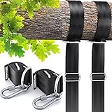 Swing Me Higher Tree Swing Straps ADJUSTABLE Hanging Kit - 2x Heavy Duty 4ft Strap Complete Set - Outdoor Hanger for Seat, Tire Swings, Hammocks and more - Safety First for Your Baby, Toddler, Kids
