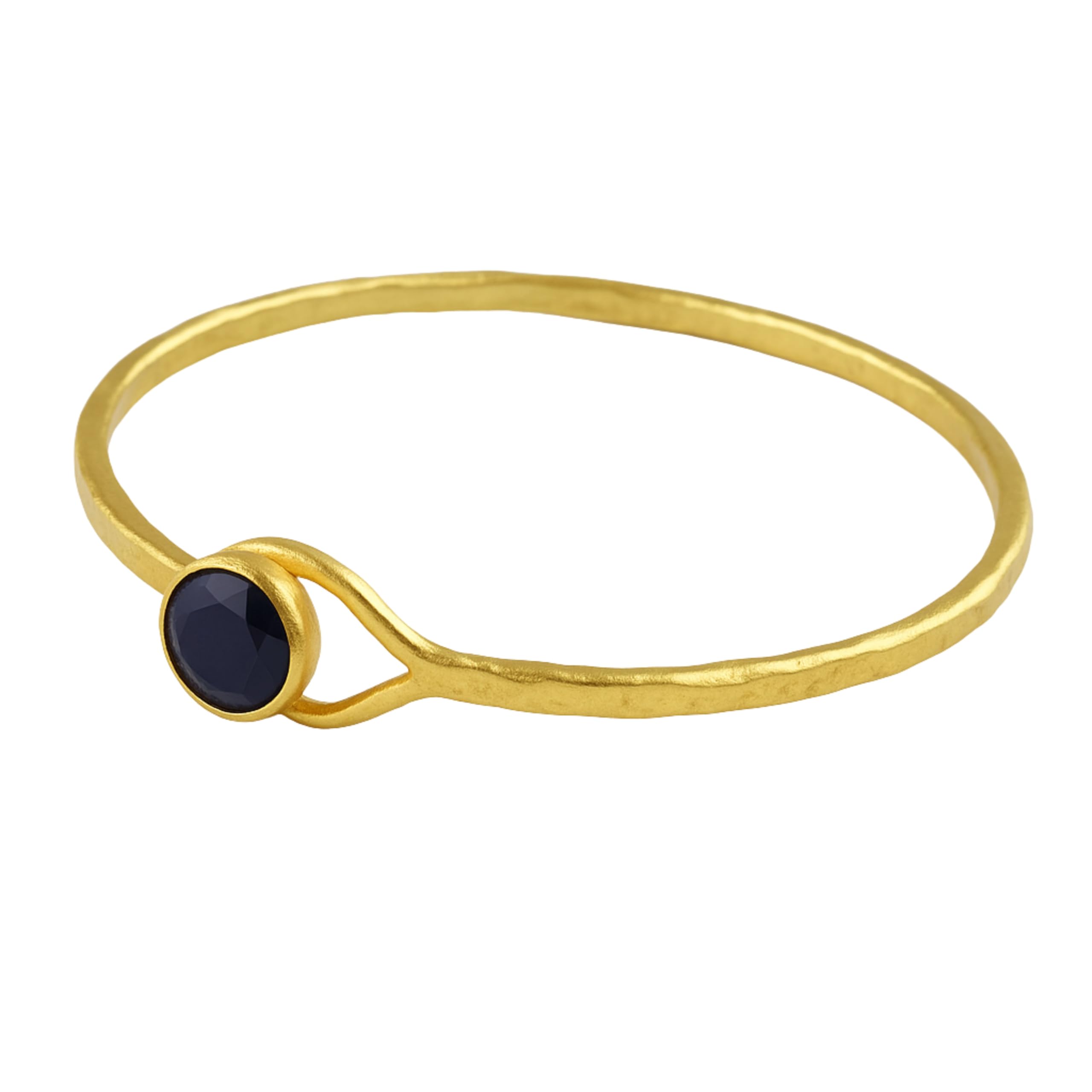 Pulsera de Plata de Ley Chapada en Oro con Lapislázuli