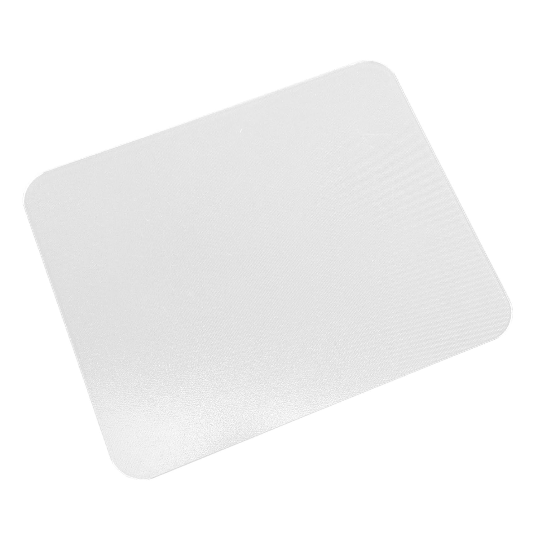 Sewroro Alfombrilla De Ratón De Cristal para Escritorio 250x200 Mm Antideslizante Transparente Juego y Oficina, Superficie Lisa y Duradera para Portátil y Ordenador, Pack 2 Unidades