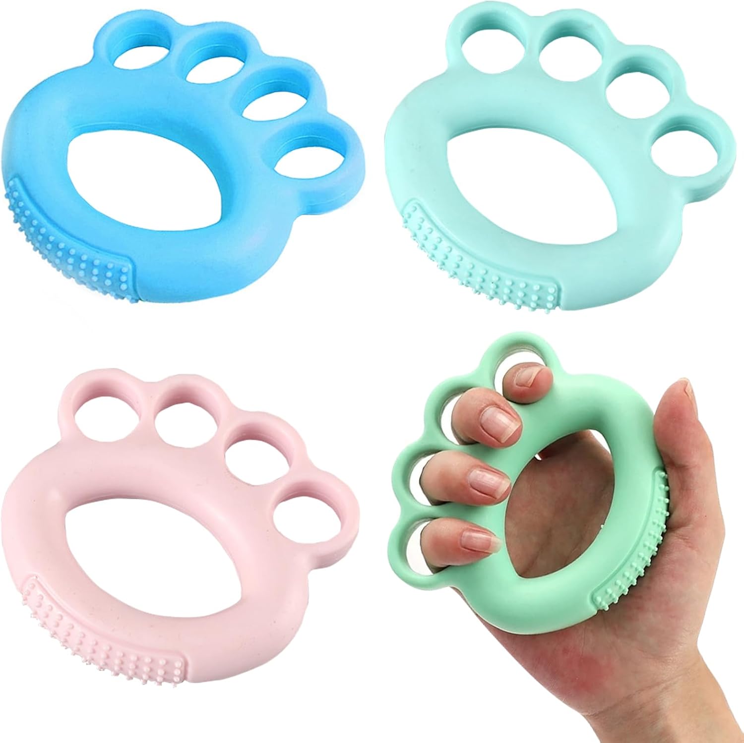 ZOCONE 3 Pcs Stress Balls for Adults 3 Resistance Levels Hand Grips