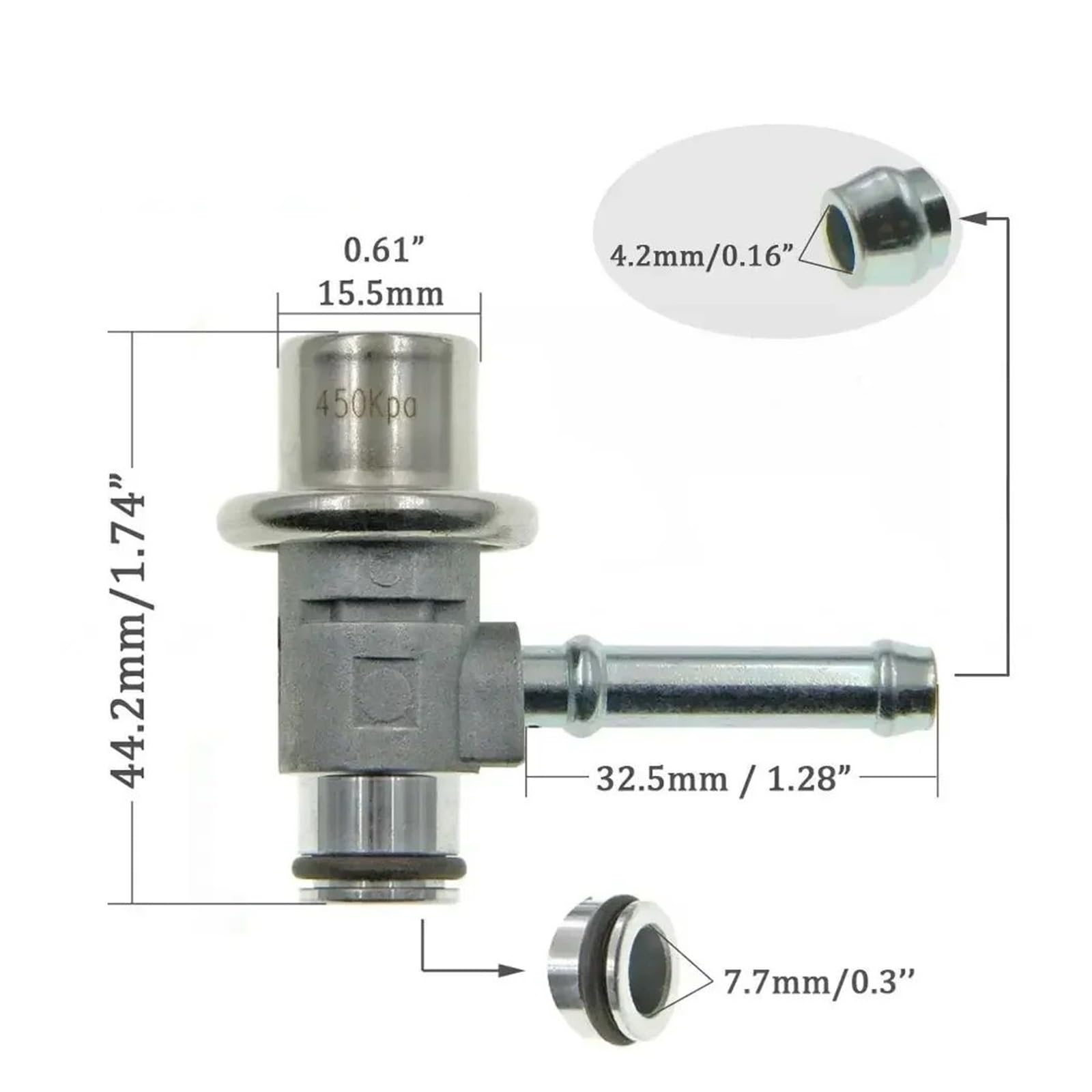 Fuel Pressure Regulator,Fit For Infiniti,for Q45 4.5L | 2003-2006 22670-AH110 PR4198 PR377 11301E Accessories 3.6 Bar Auto