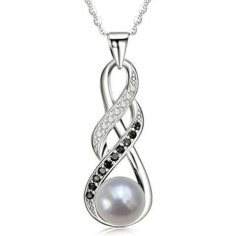 NONNYL Pearl Necklaces-Birthday Anniversary Wedding Gifts for Women -Her -Mom -Wife -Girlfriend Grandma on Christmas Day Mothers Day | Valentines Romantic Gifts