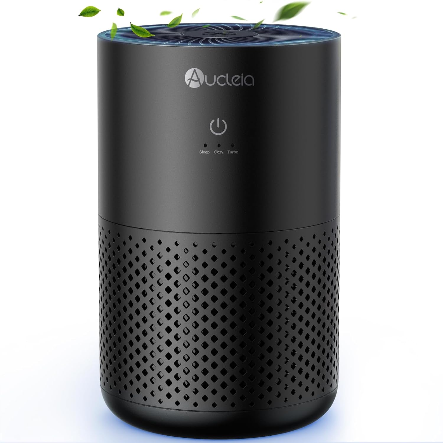 Air Purifiers for Bedroom up to 588 Ft², 20dB Bedroom Air Purifier for Small Room Removes Dust Pets Hair Smoke Odor with Aromatherapy Function(Black)