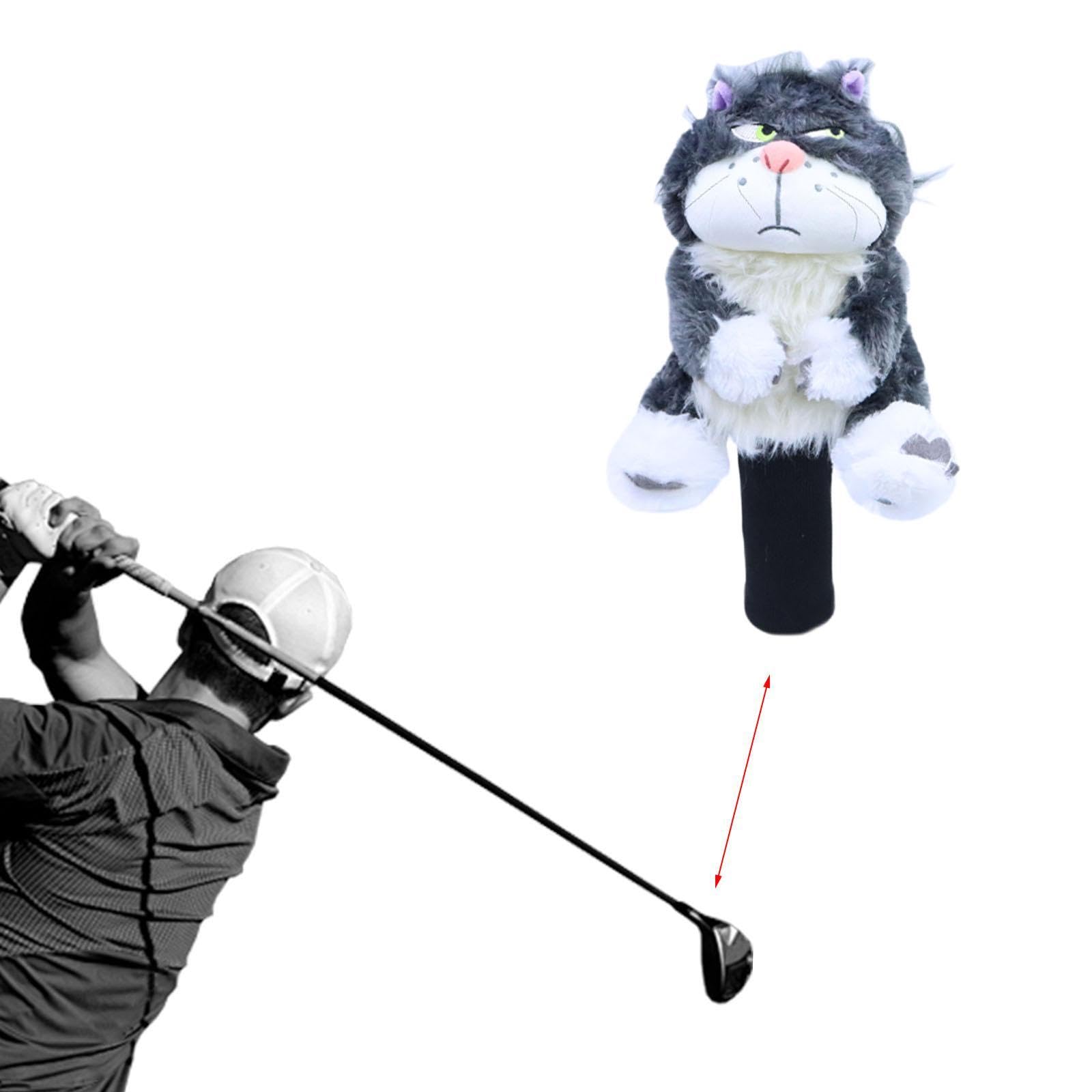 Golfschläger Kopfbedeckung, Golfausrüstung, Universalschutz, Tierform, Plüschzubehör, Schöne, Kratzfeste Golf Kopfbedeckung